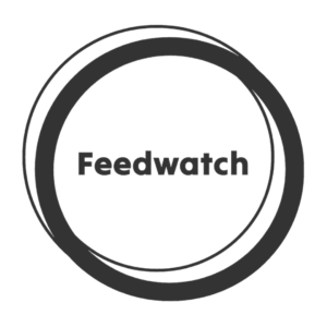 Text 'Feedwatch' in der Mitte von zwei Kreisen
